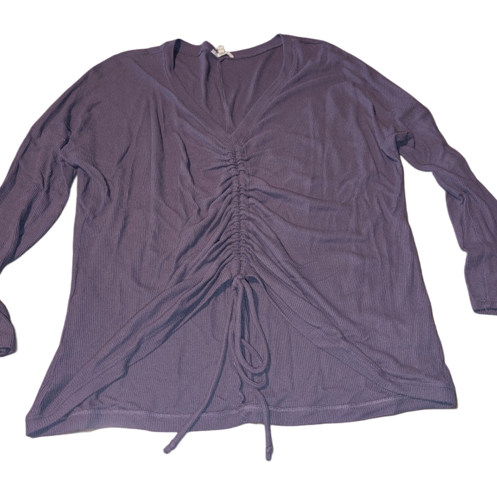 Maurices Lavender Ruched Blouse